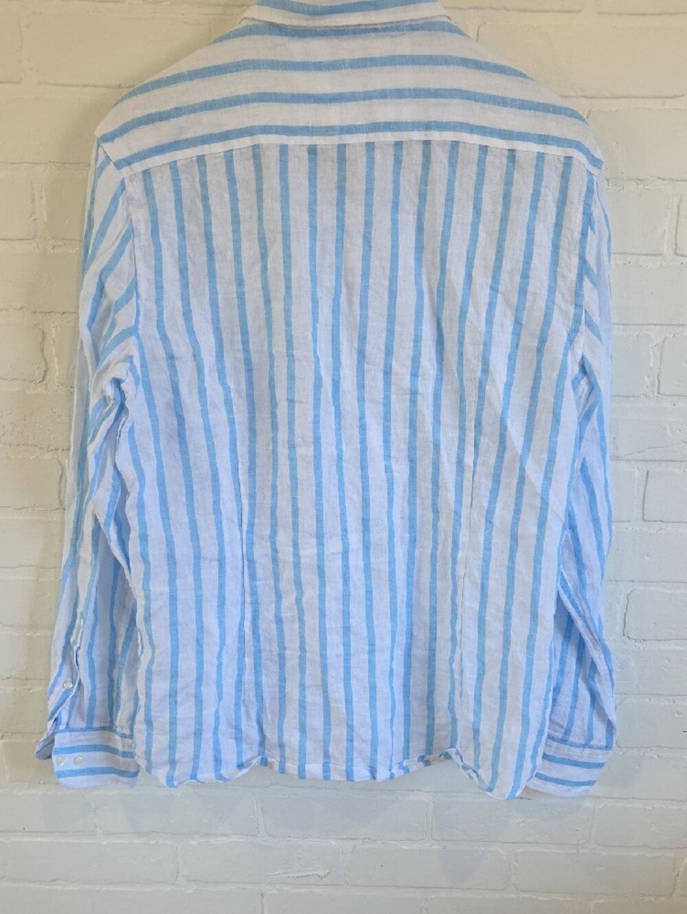 Porter & Ash Striped 100% Linen Shirt - Picture 4 of 6